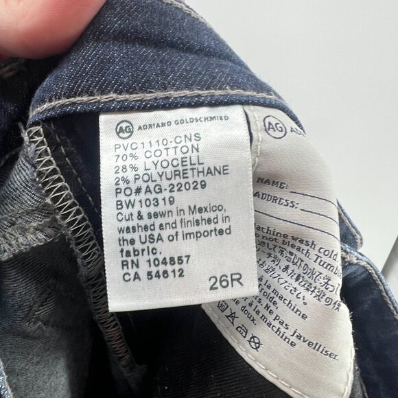 AD Adriano Goldschmied The Stilt Cigarette Leg Dark Wash Jeans Women's 26 - Picture 9 of 9